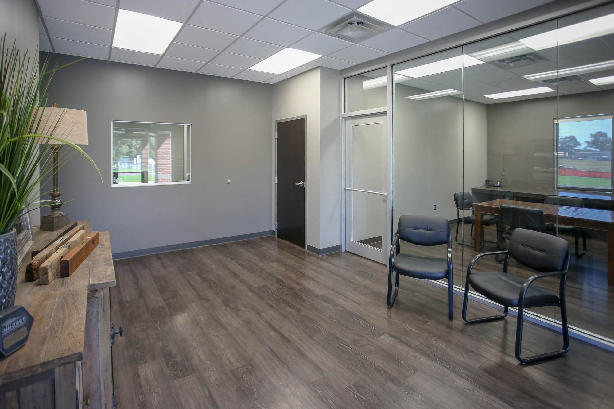 Interior shot of the Bailey Contractors, Inc. office lobby
