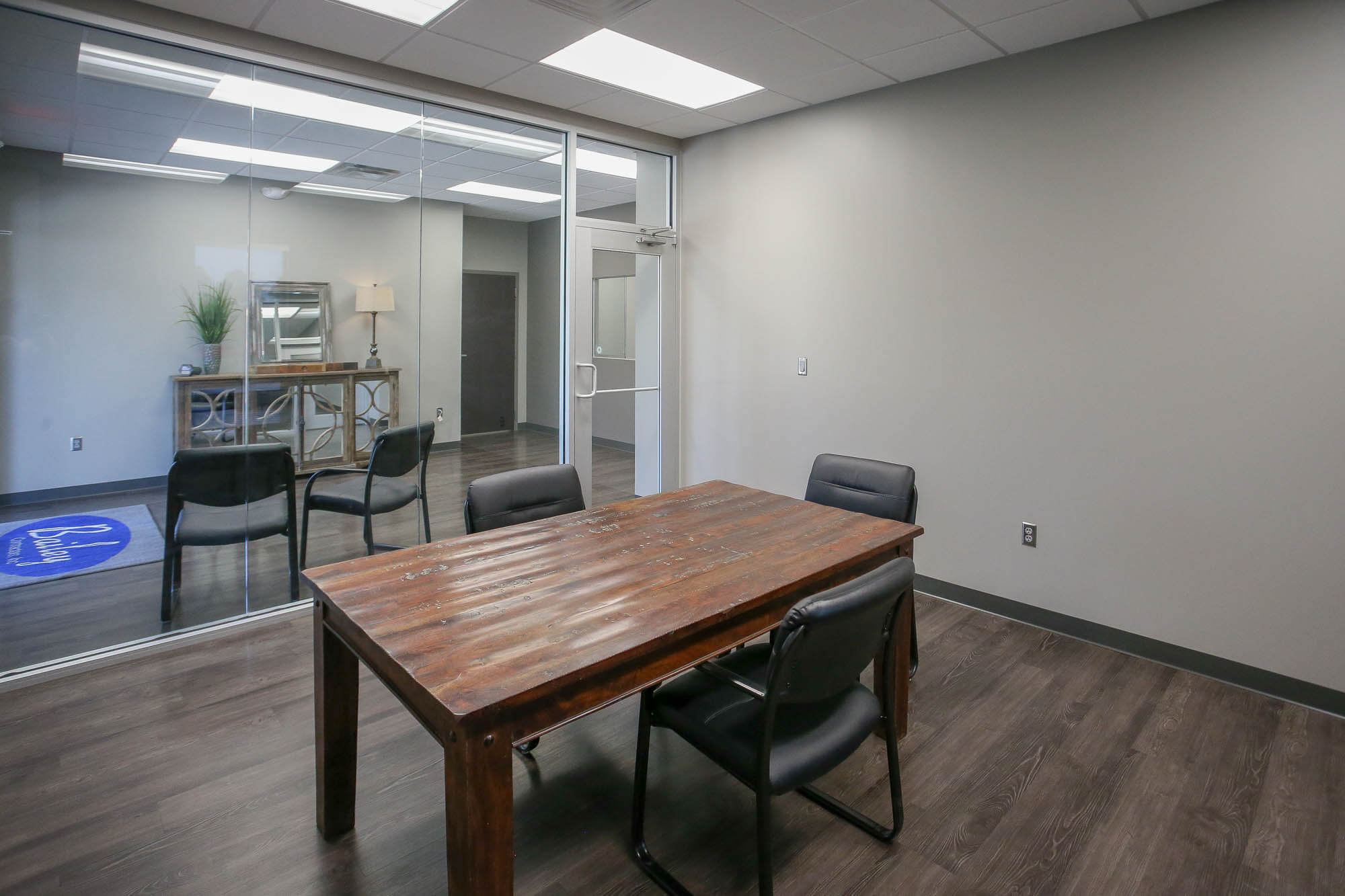 Interior shot of a conference room at Bailey Contractors, Inc.